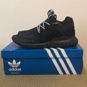Men’s adidas black tubular radial shoes 11.5